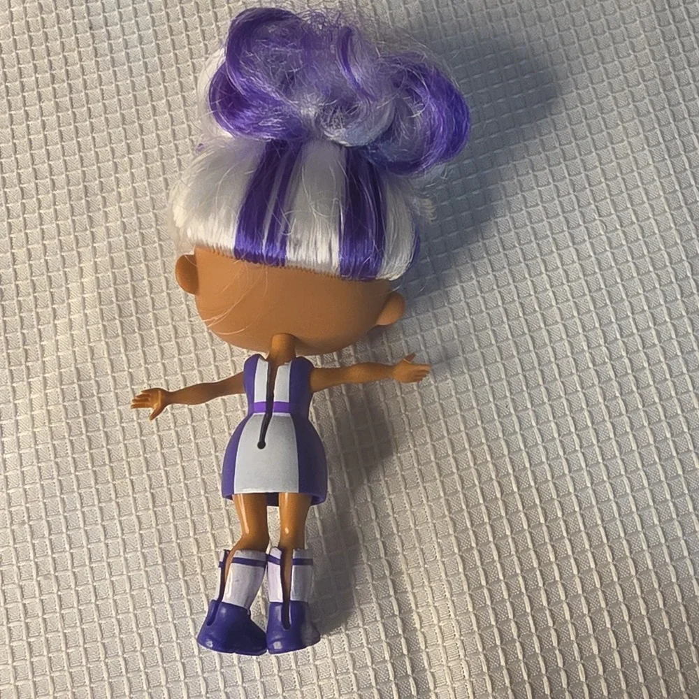 L.O.L. Surprise! Fashion Doll Purple & White Hair Blue Eyes Sport‎ 6in